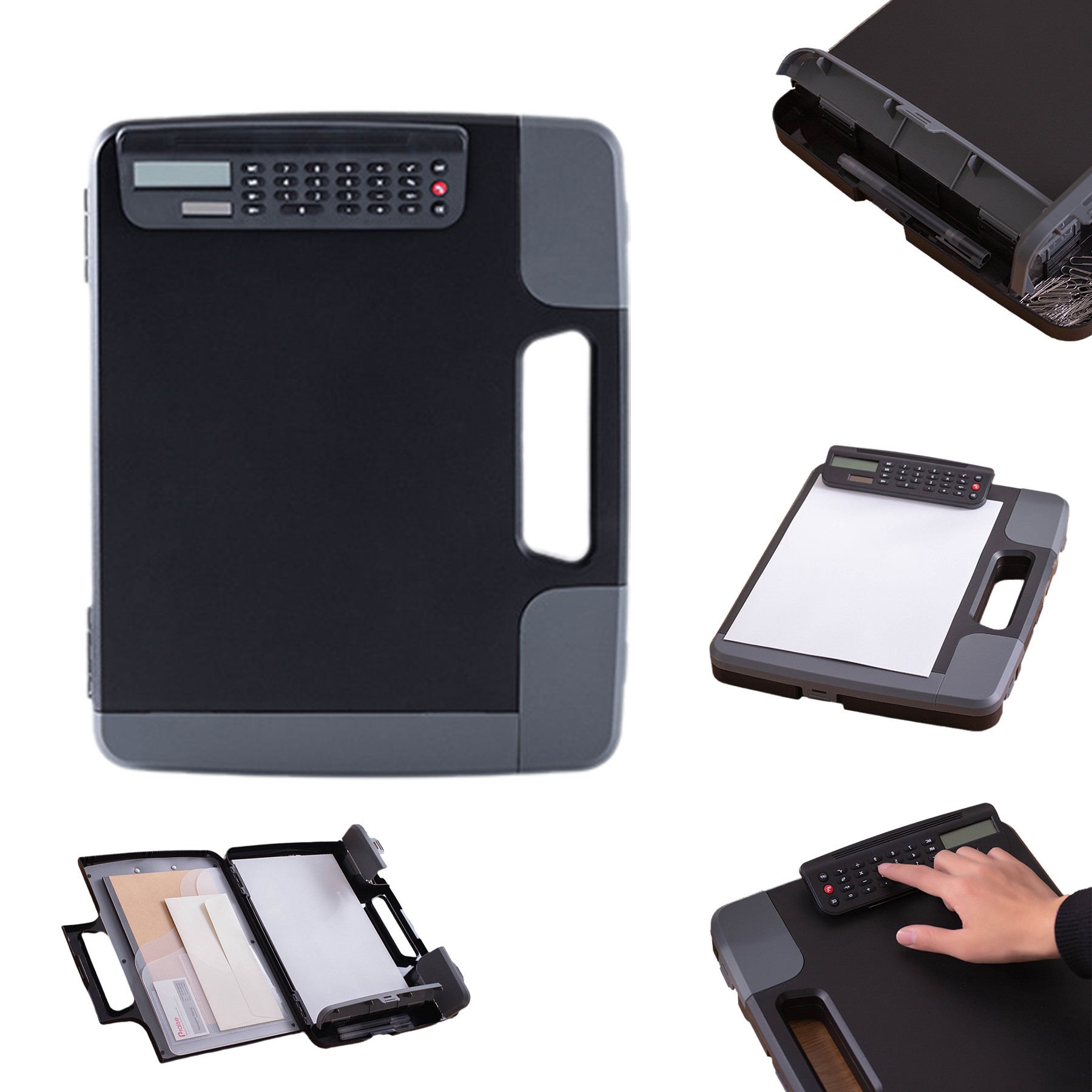 Multifunctional A4 Clipboard With Storage And Calculator 2