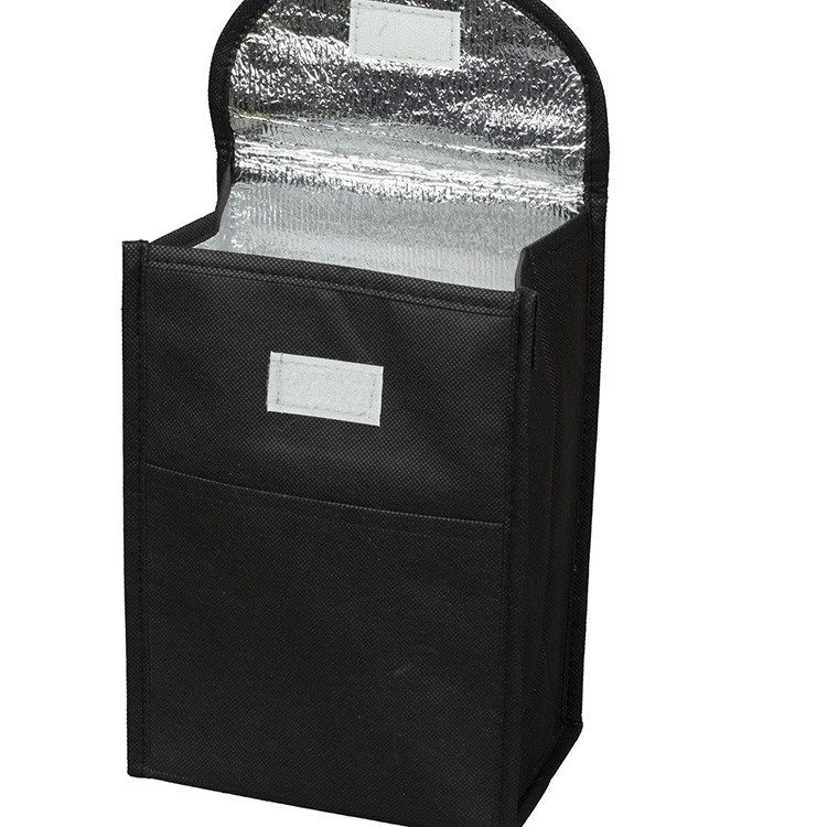 7"W x 10"H x 5"Gusset - "ARCTIC CHILL" Tall Insulated Cooler Lunch Tote with Hook & Loop Closure 18