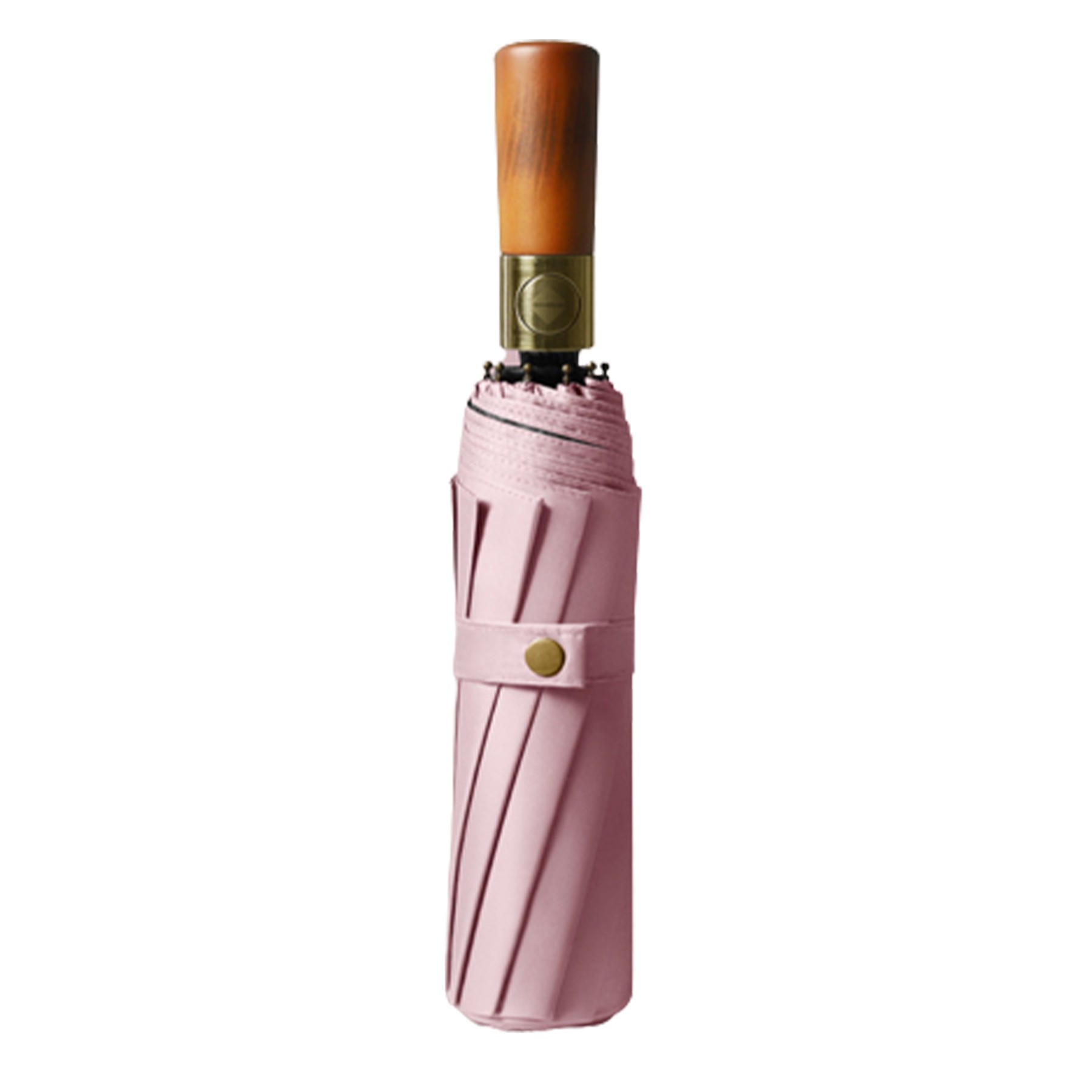 23-Inch Tri-Fold Automatic Umbrella With Original Wooden Han 4