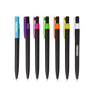 Black Barrel Click Ballpoint Pen 4