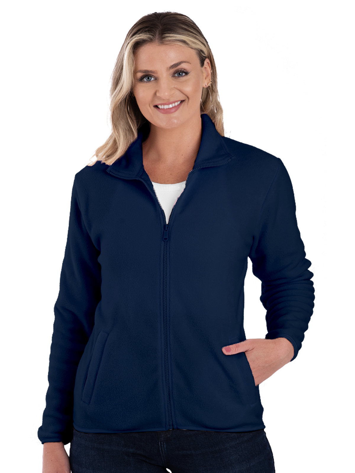 Blue Generation - Women's 2-Pocket Micro Fleece Full Zip Jacket 5