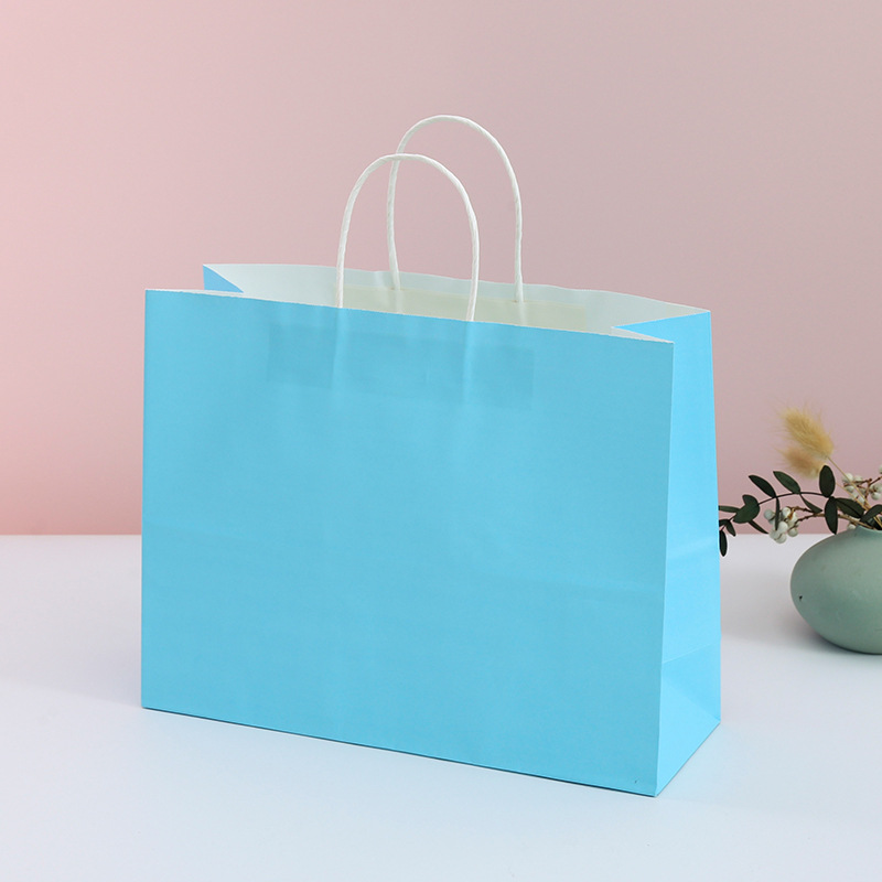 Extra Large Size Kraft Paper Shopper Tote bags(15 3/4" * 5 1/8" * 12 3/16") 10