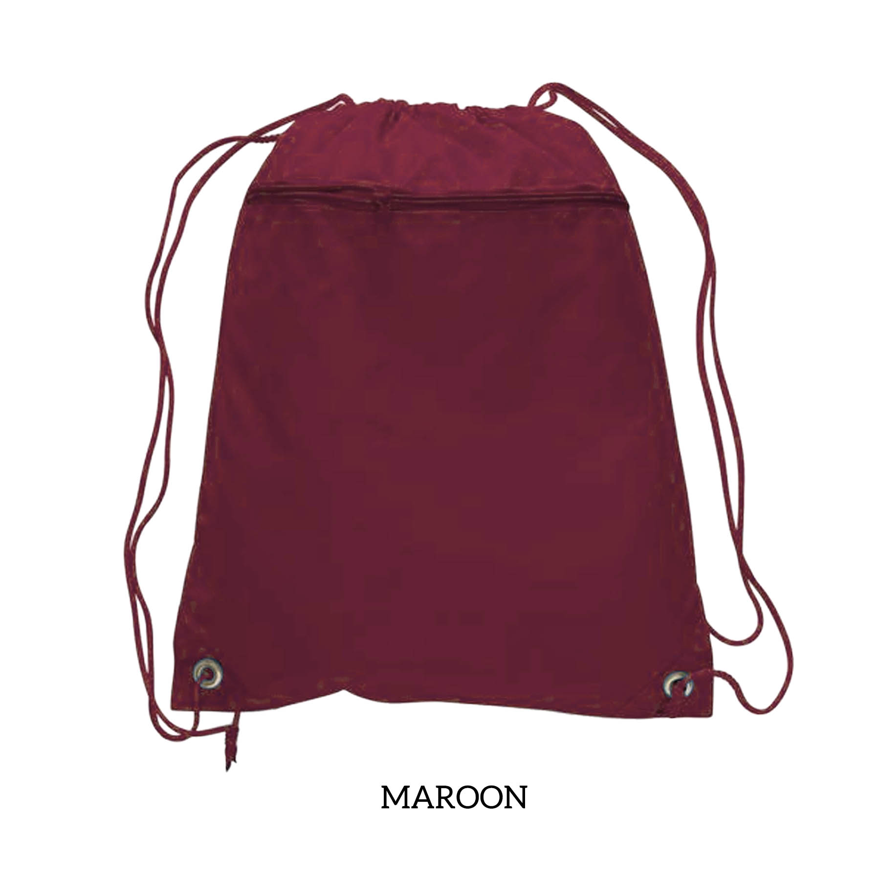 210D Polyester Drawstring Backpack w/PU Coating 16