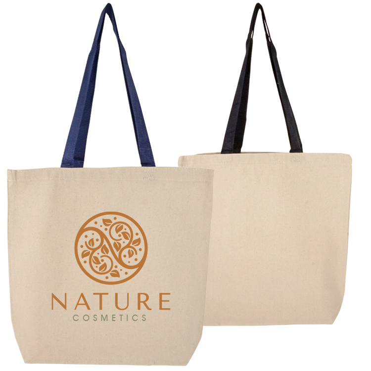 Clearwater Color Handle Cotton Tote, custom tote bag with logo imprint 2