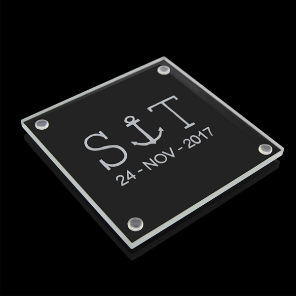 Crystal Square Shape Coaster 4