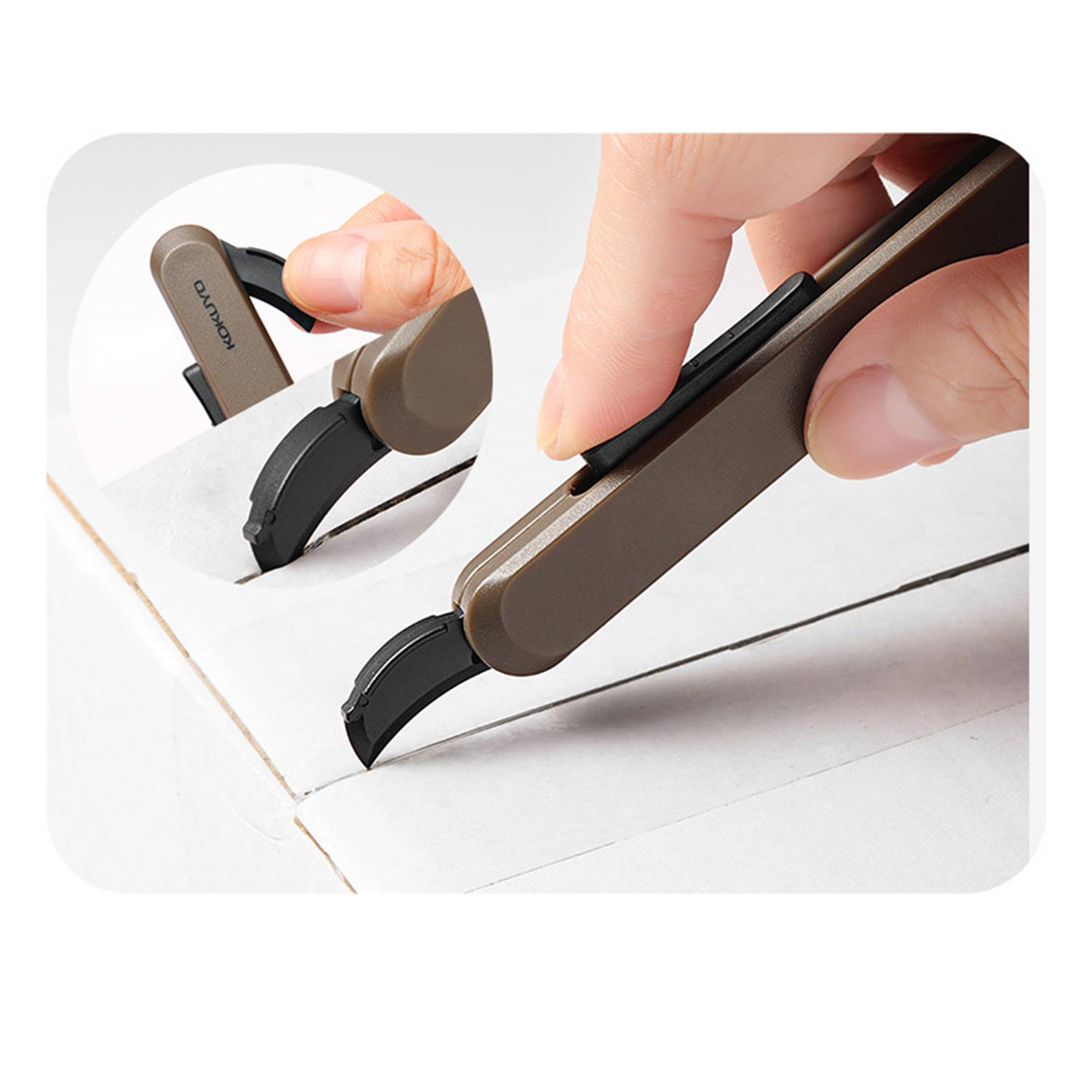 2 in 1 Portable Scissors Open Box Resin Cutter 7