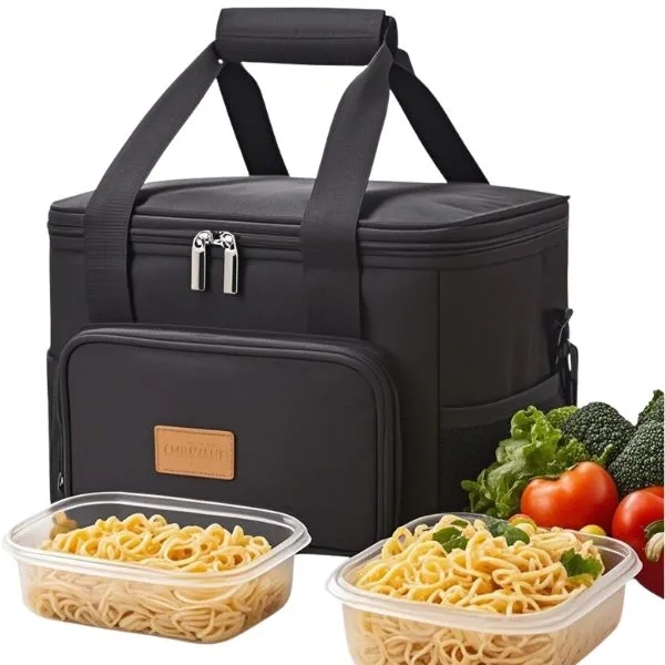 Canvas Portable Insulated Lunch Bag 5
