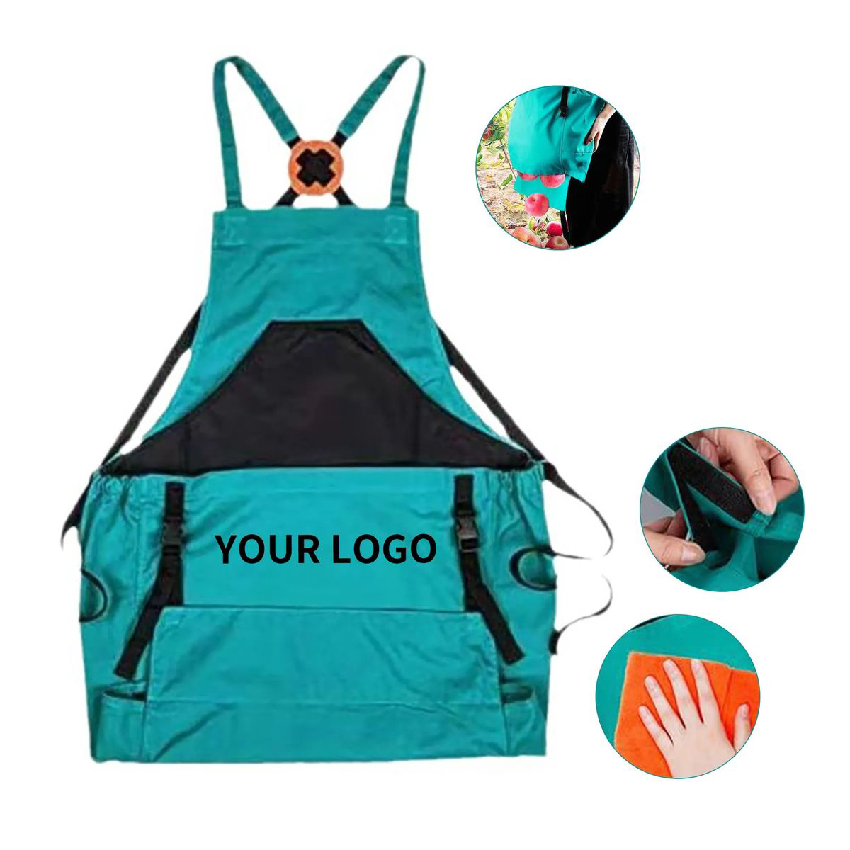 Cross Back Canvas Apron for Outdoor Work 3