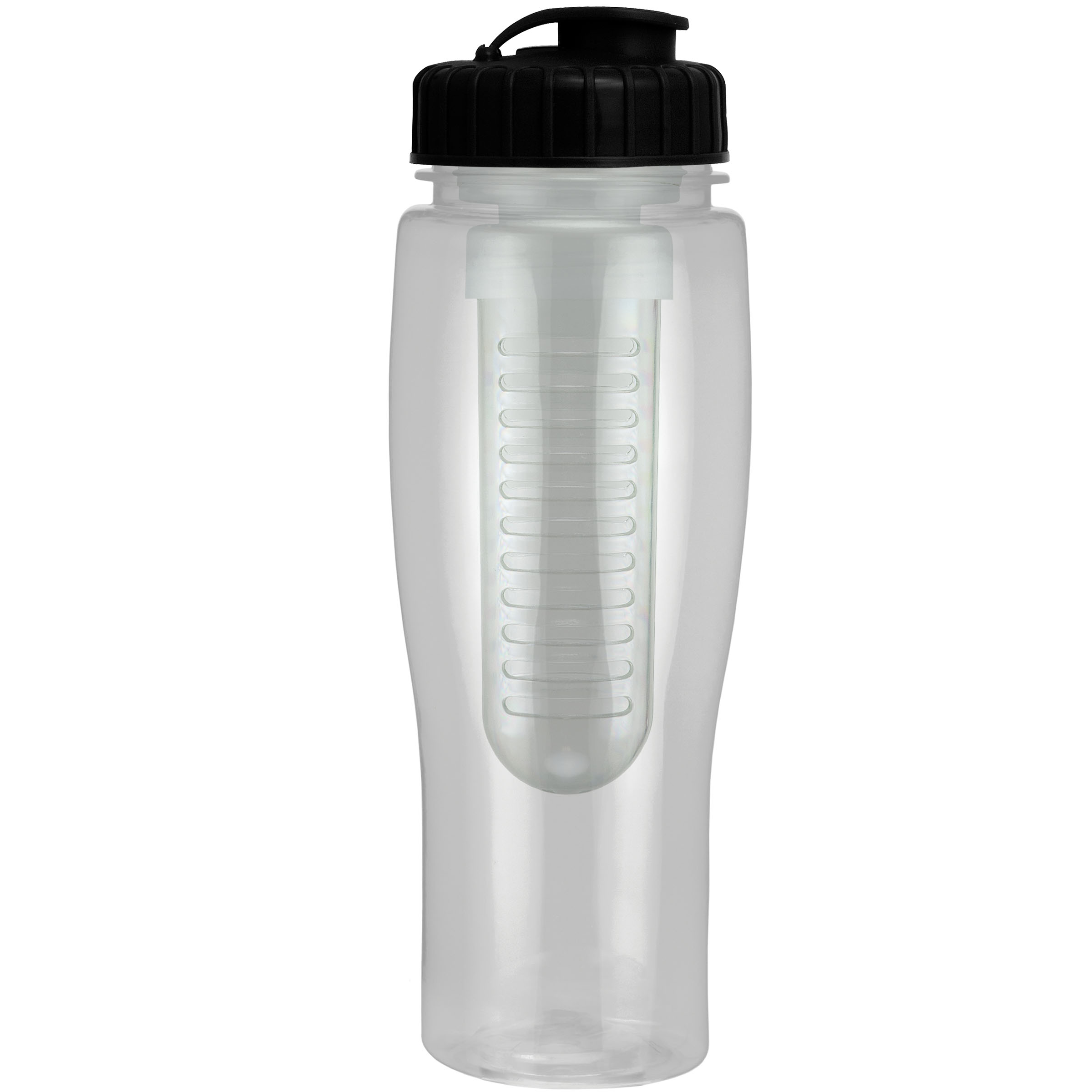 24 Oz. Translucent Contour Bottle w/ Flip Top Lid and Infuser