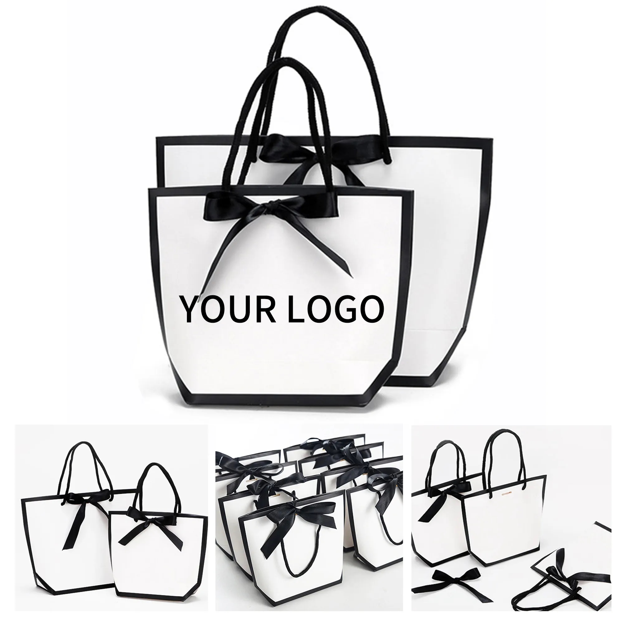 Paper Gift Wrap Tote Bag Practical for Shopping or Events 4