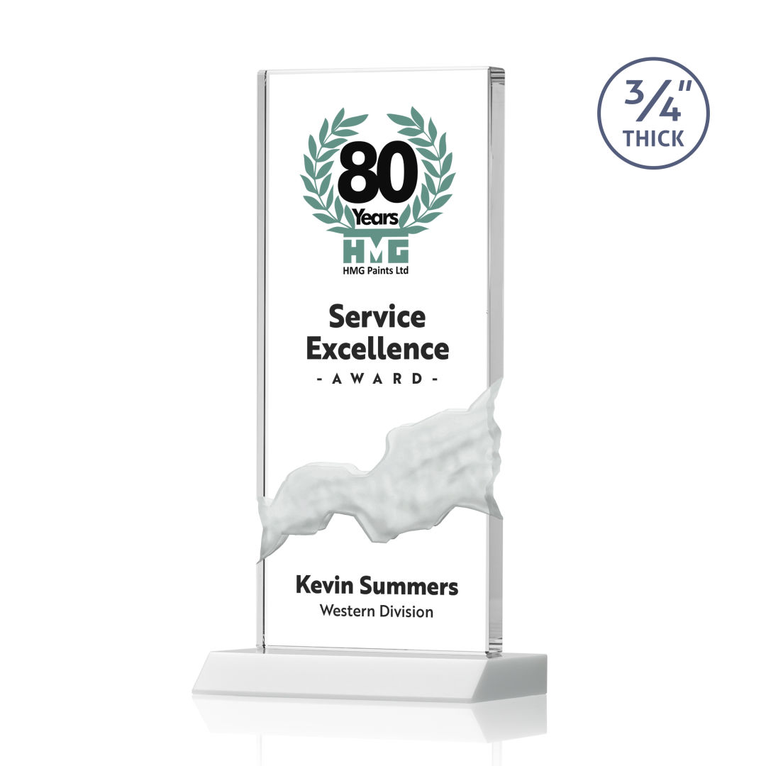 Poole VividPrint™ Award - White 2