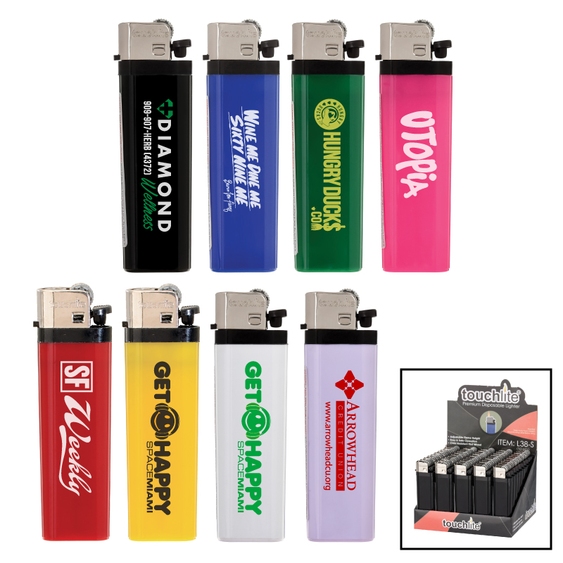 Solid Colored Standard Flint Cigarette Lighter 2