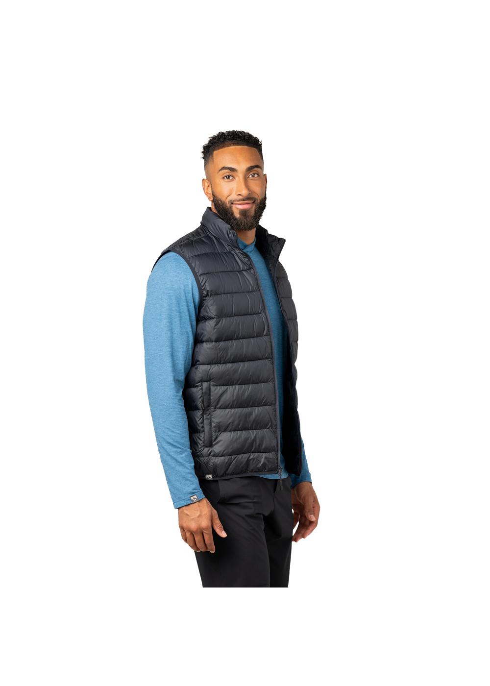Storm Creek Men's Pacific Puffer 100 GSM Insulated Faux Down Packable Quilted Vest 16