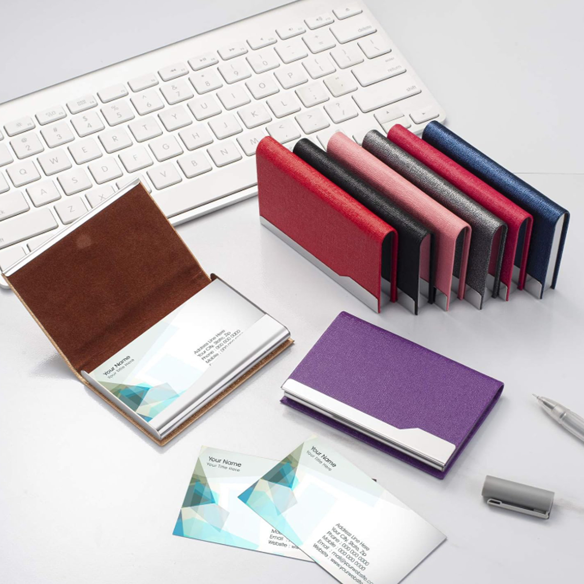 Fabric Hardcover Notebook with Diagonal Pocket Cover 6