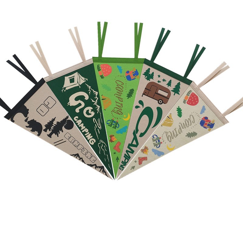 Custom Felt Pennant Banner - 9" x 24"- Decorative & Promotional 3