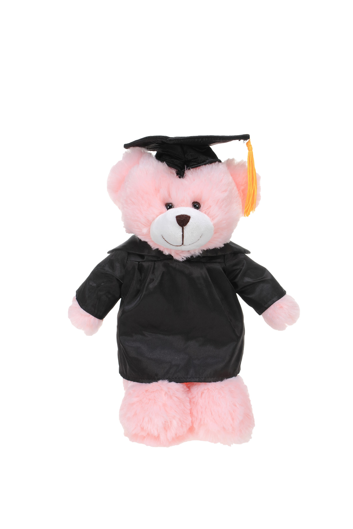 Soft Plush Pink Bear in Graduation Cap & Gown Stuffed Animal