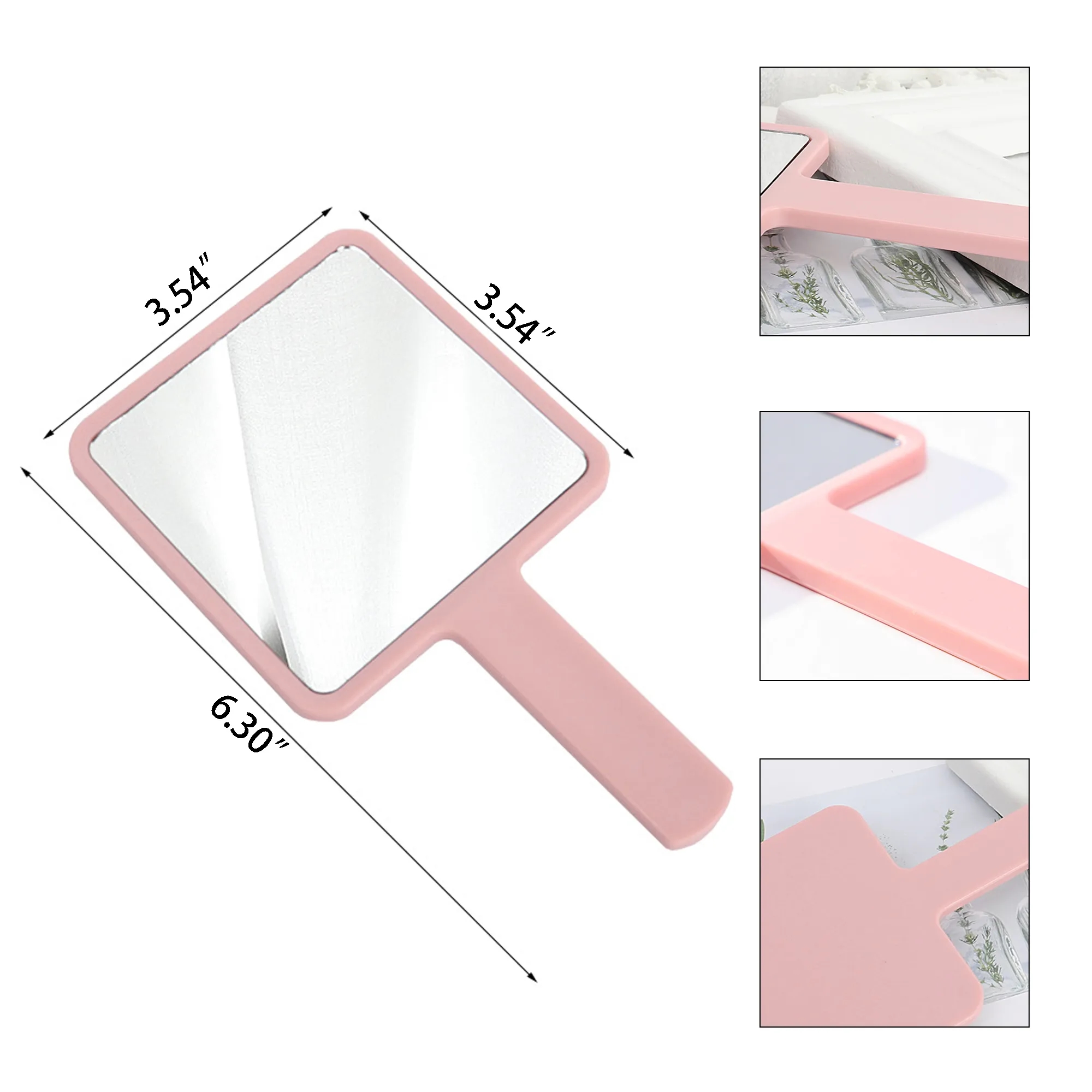 Custom Mini Rectangle Make Up Handheld Mirror 1