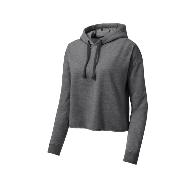 Sport-Tek Women's PosiCharge Tri-Blend Wicking Fleece Crop Hooded Pullover, custom hoodie or sweatshirt with logo imprint 34