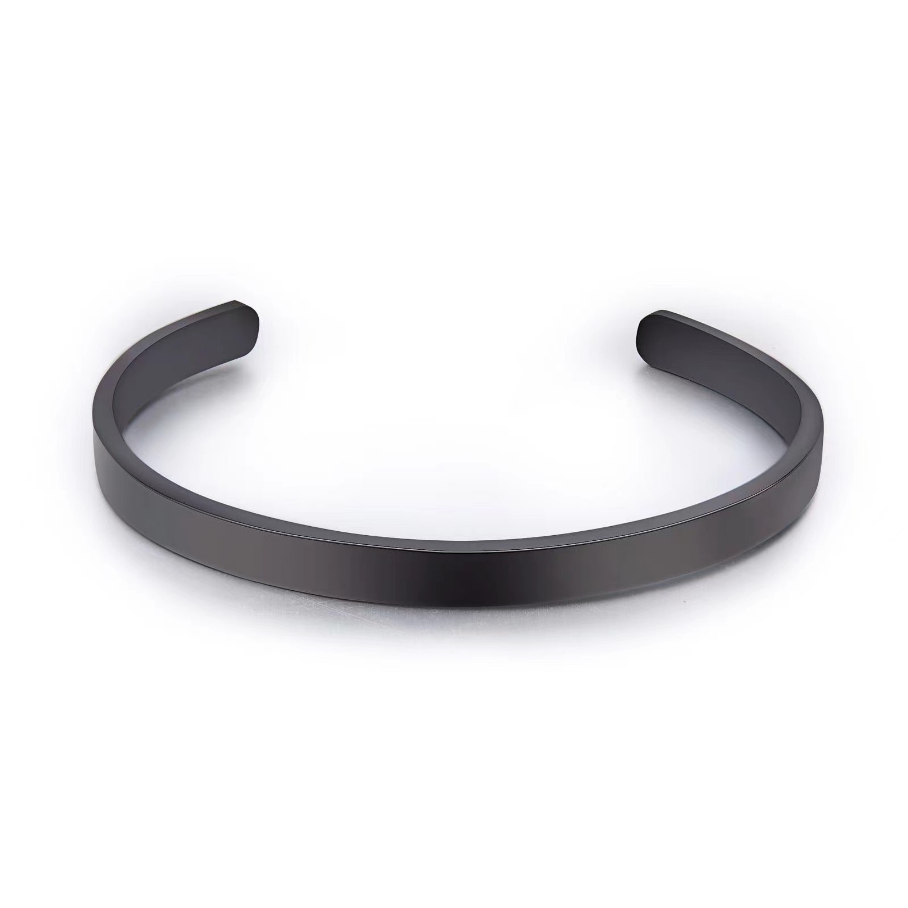 Stainless Steel Adjustable Thin Open Cuff Bangle Bracelet 2