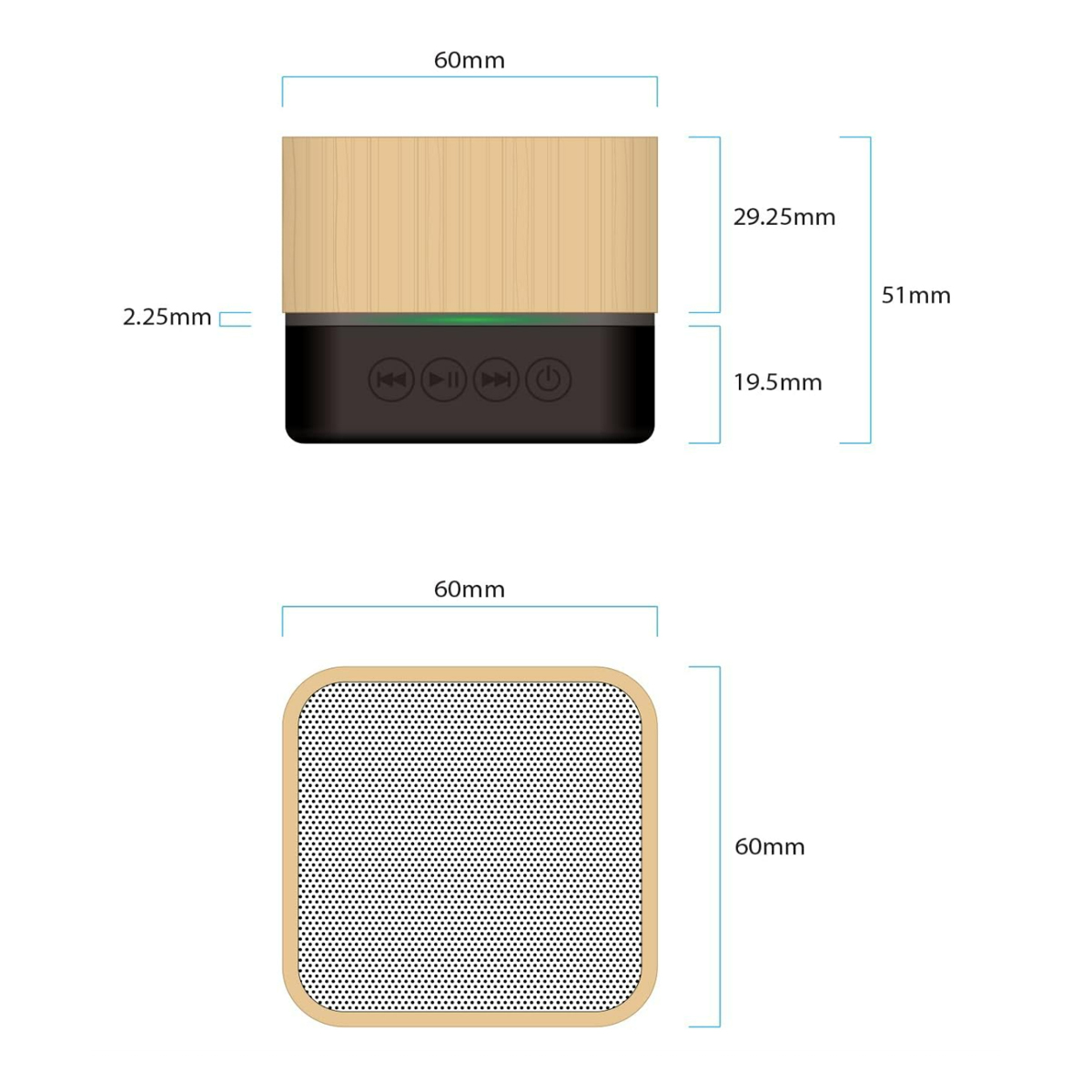 Bamboo Wireless Bluetooth Speaker 1