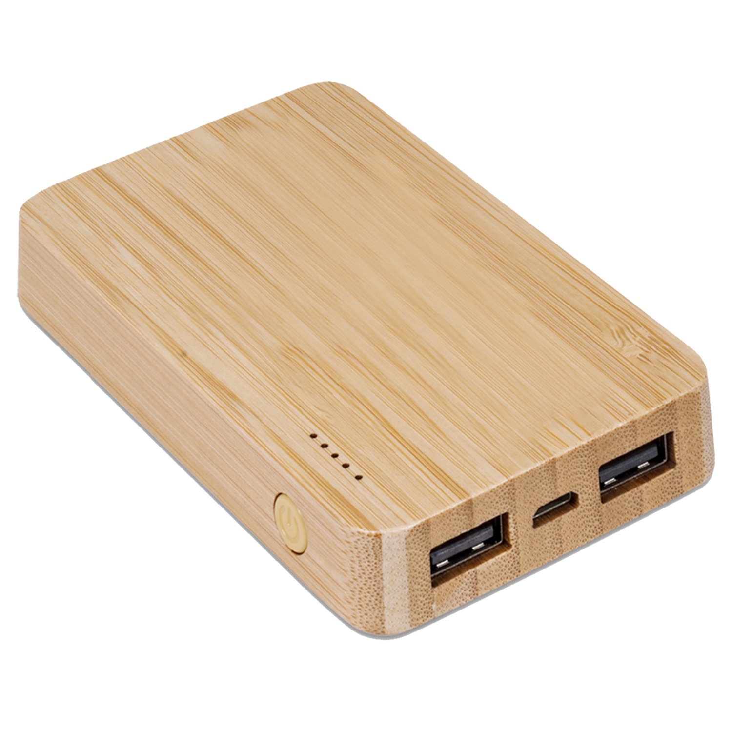 5,000 mAh Bamboo Wireless Charging Power Bank 2