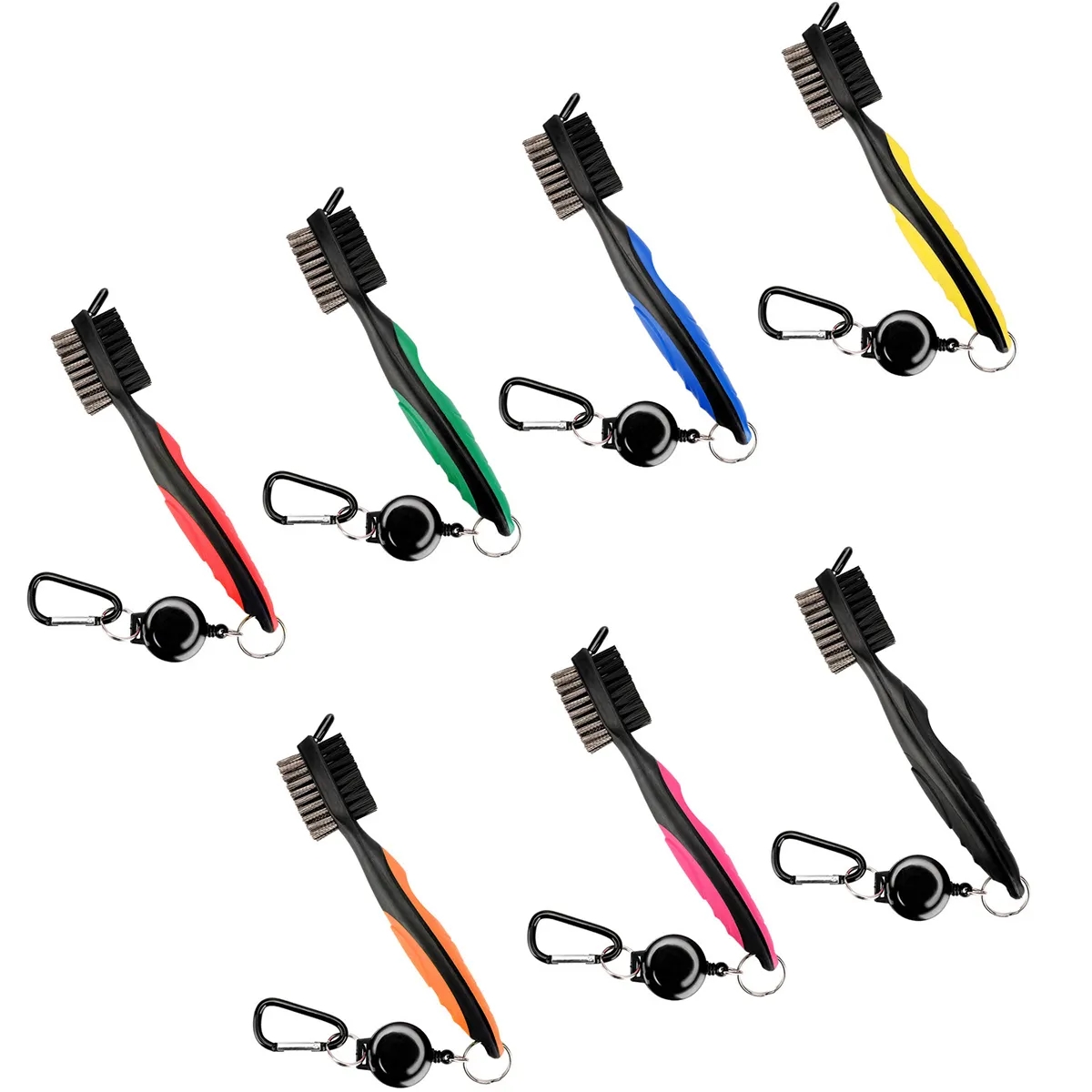 Portable Golf Club Brush and Groove Cleaner Brush 3