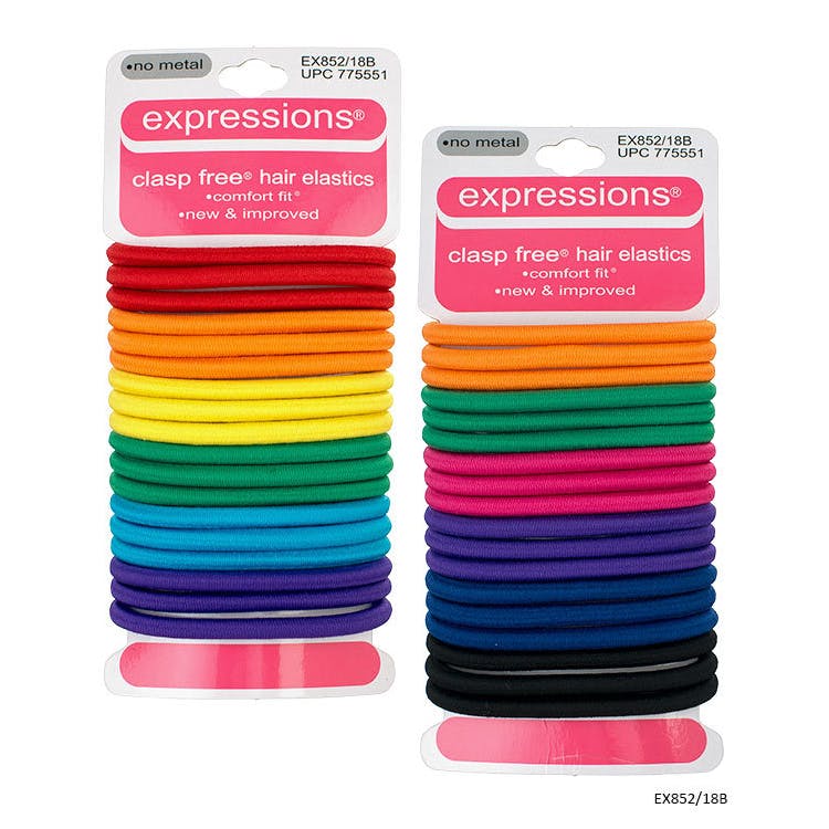 Hair Ties - Rainbow Comfort Fit 18 Pack 2