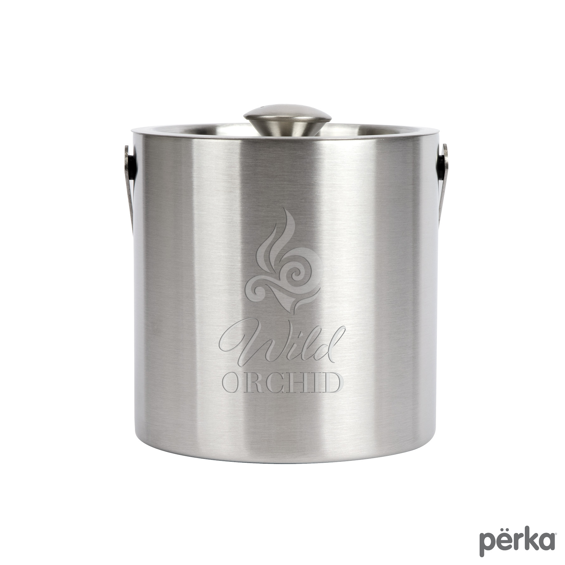 Perka® Quinton 1.3L Double Wall, Stainless Steel Ice Bucket 19