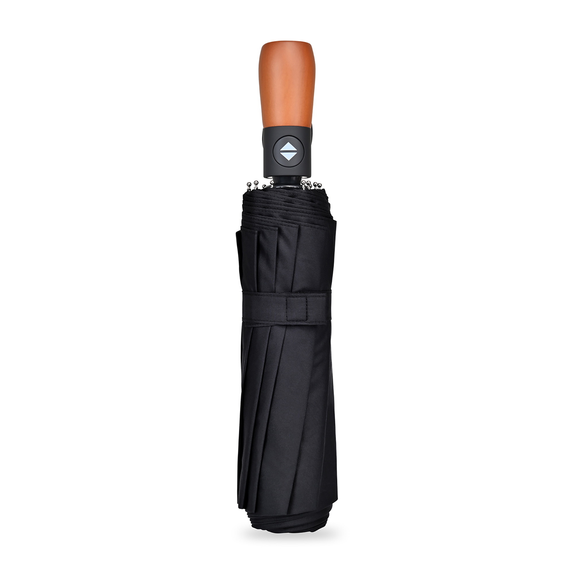 Elements 46" Recycled rPET Auto Open/Close Folding Umbrella 4