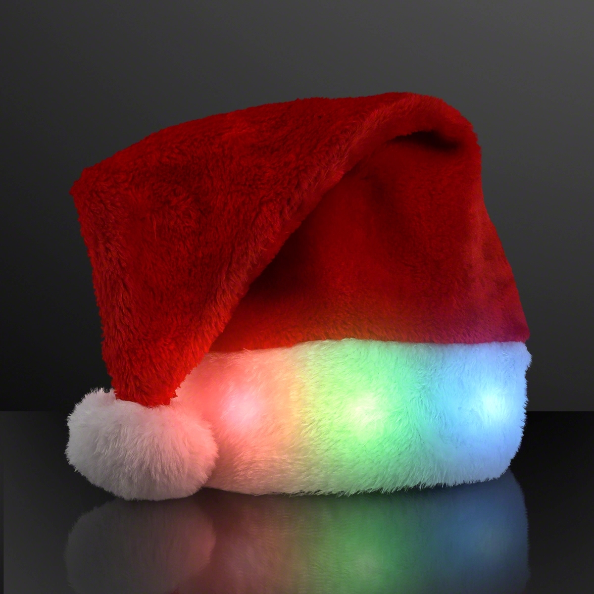 LED Santa Deluxe Light Up Christmas Hat 2