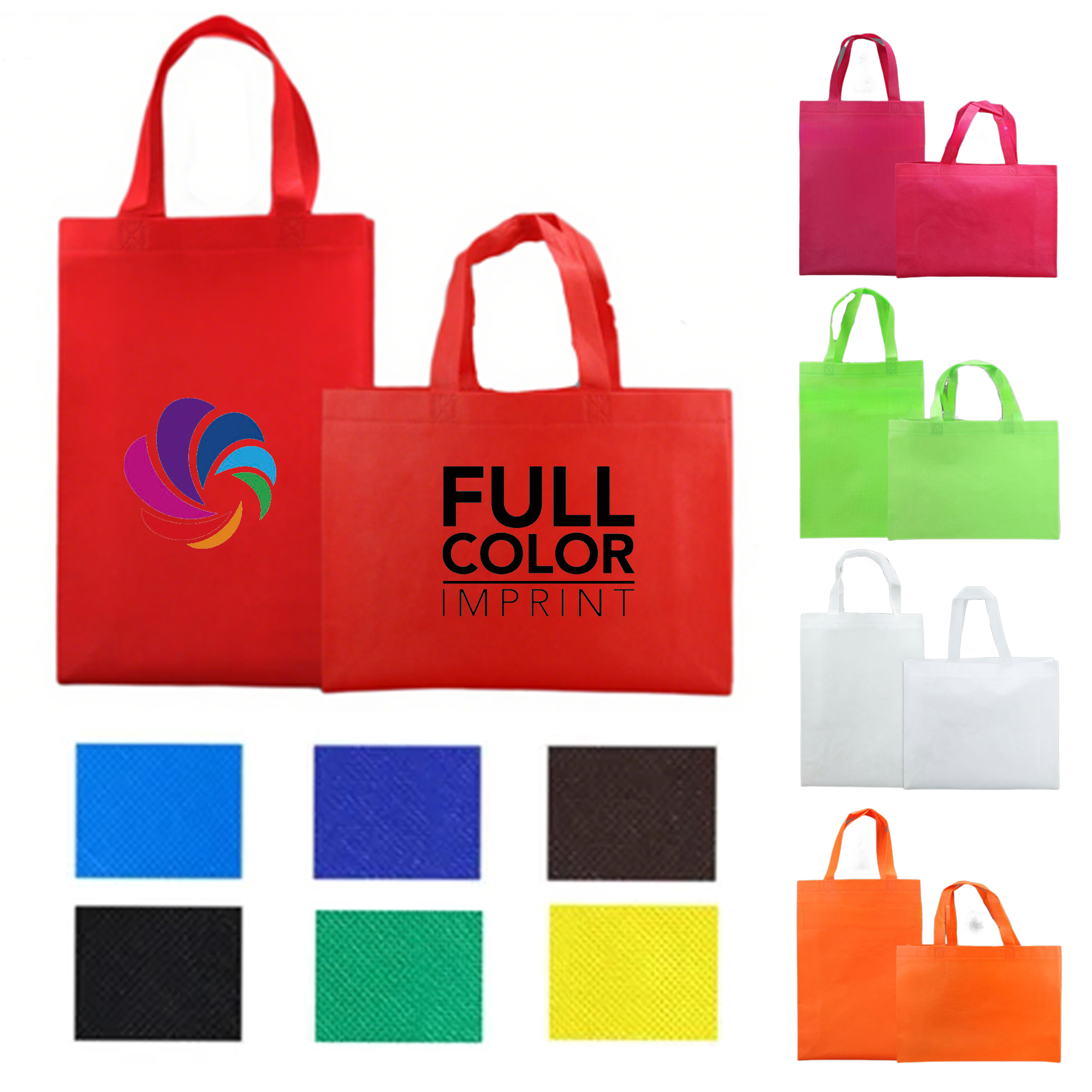 Full Color Hand Held Integrated Non Woven Bag MOQ 50 4
