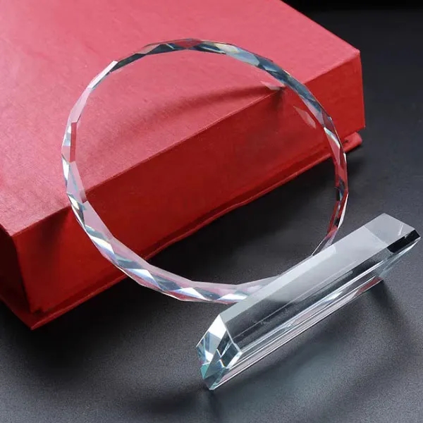 Faceted Round Crystal Award 4