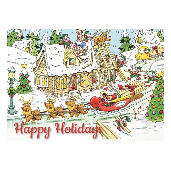 Holiday Builders Humorous Greeting Card 2
