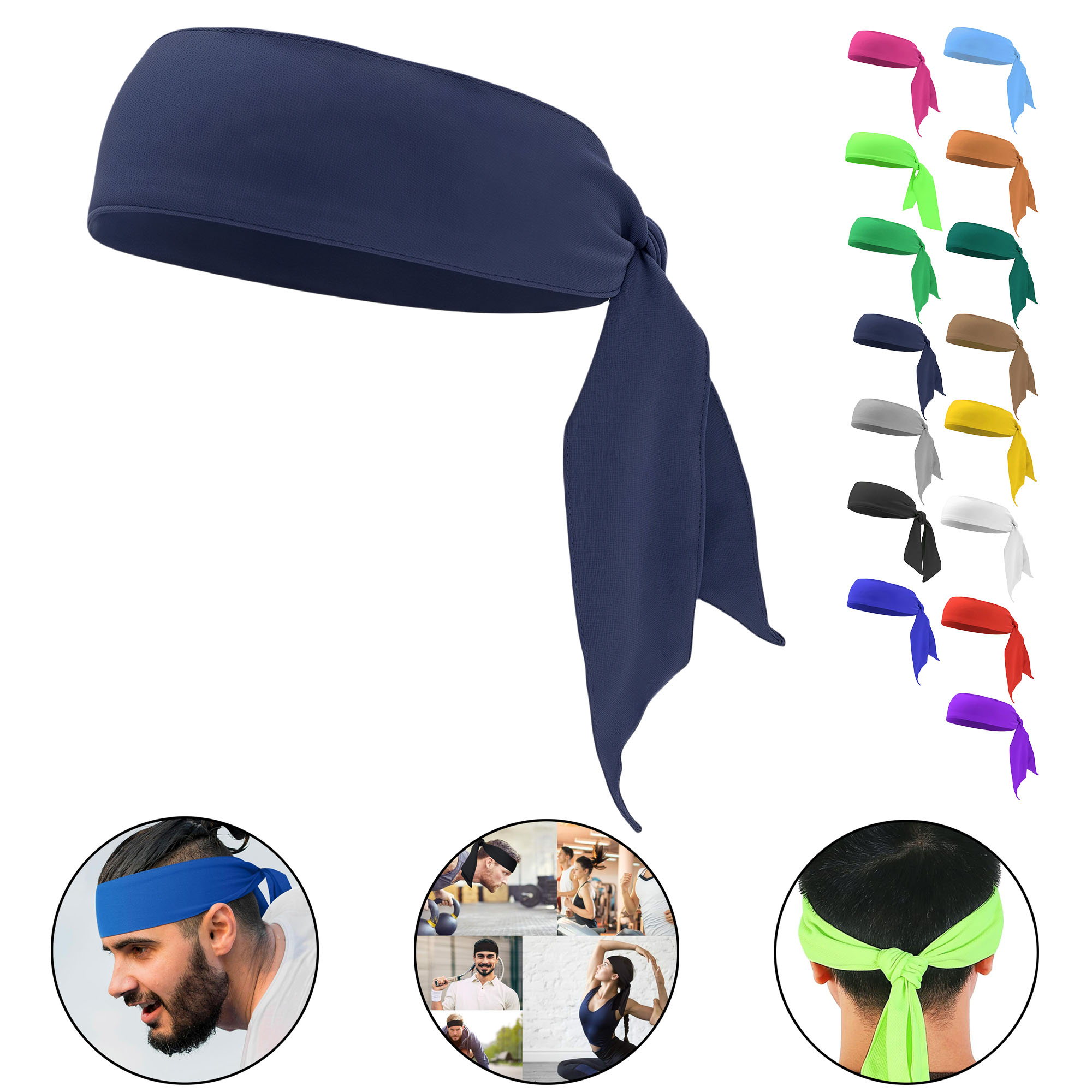 Quick-Dry Tennis Headband for Outdoor Sports 4