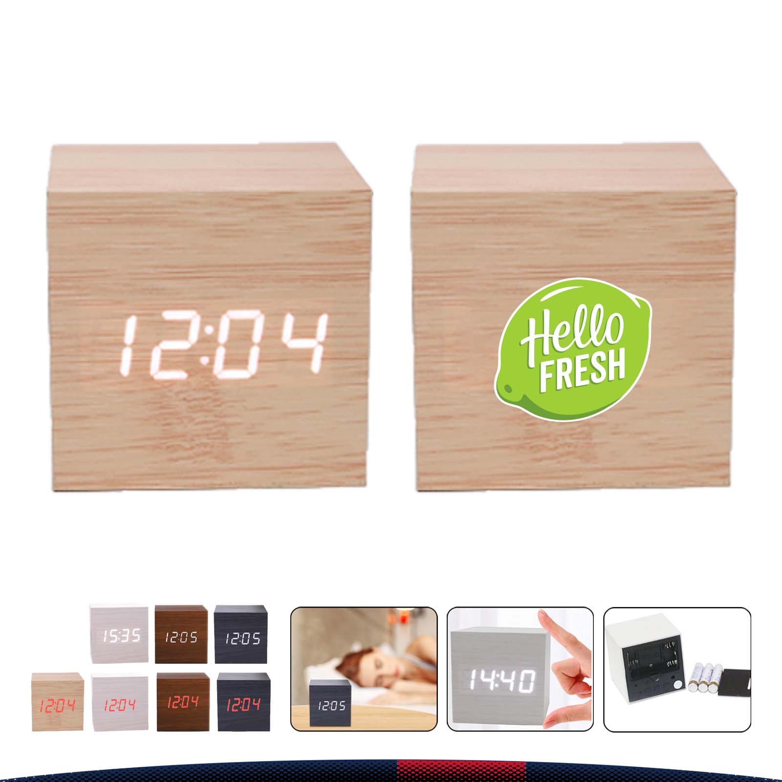 Acoustic Wooden Clock 5