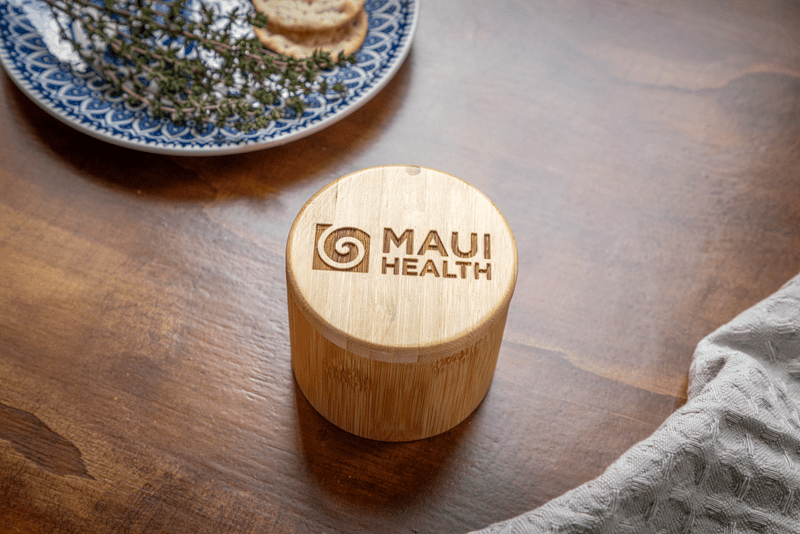 6 oz Round Salt Bamboo Box 33