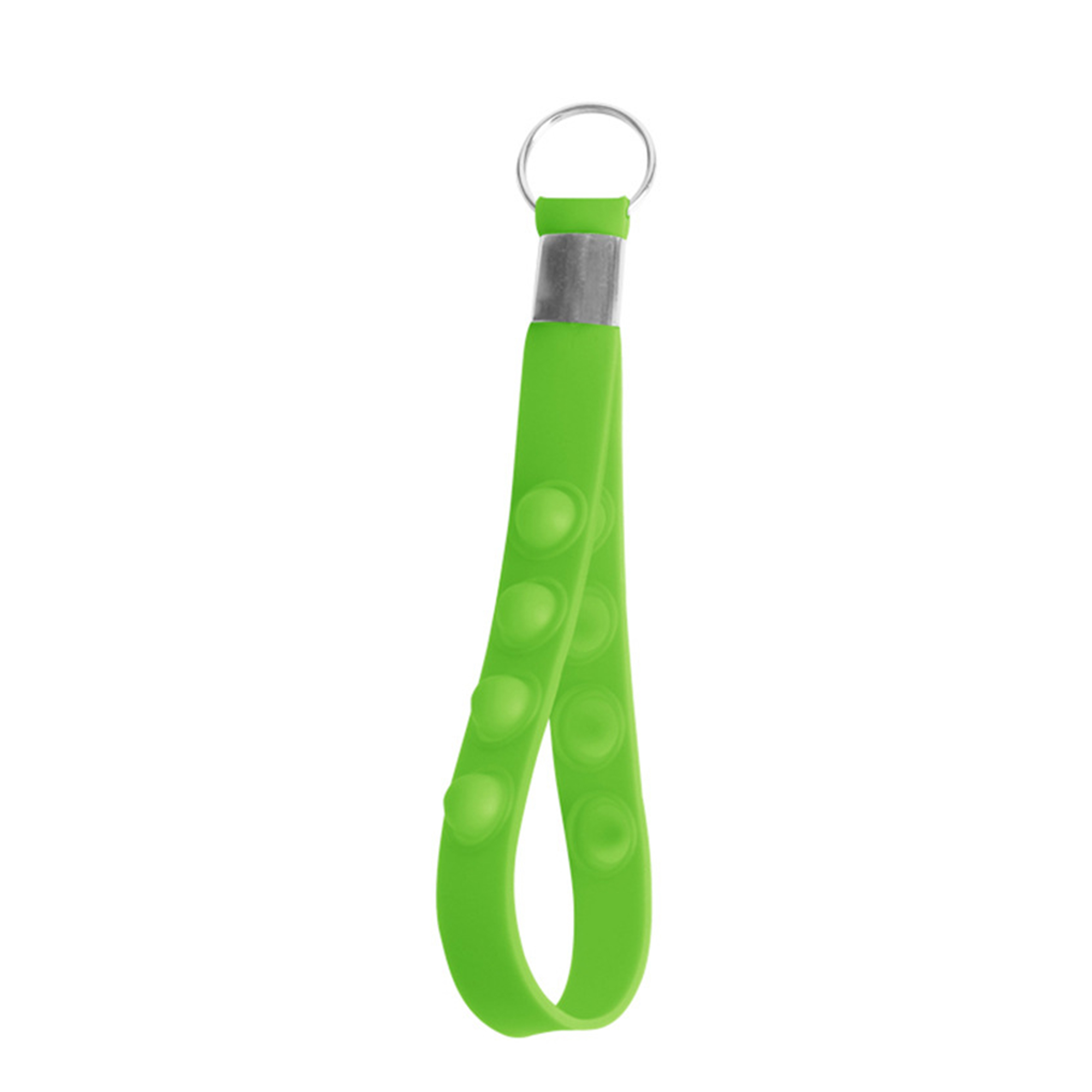 Silicone Key Strap With Split Ring 6" Length X 0.7" Width 6