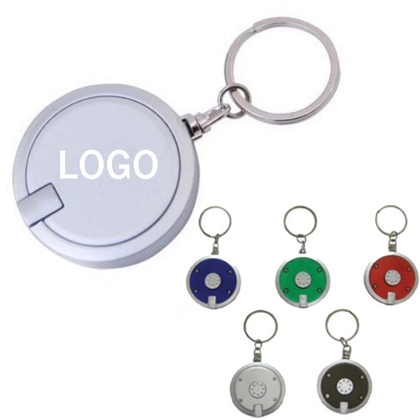 Round LED Light Promotional Key Tag 5
