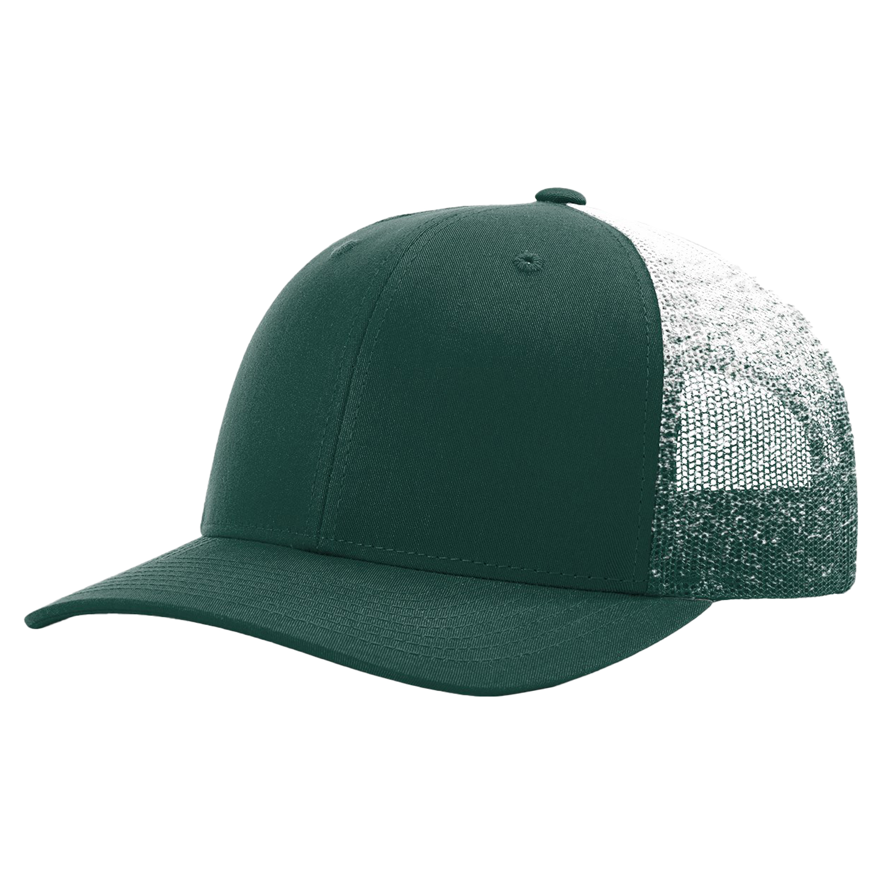 Richardson 112PM Printed Mesh Snapback Trucker Hat w/Leatherette Adhesive Patches or Embroidery 4