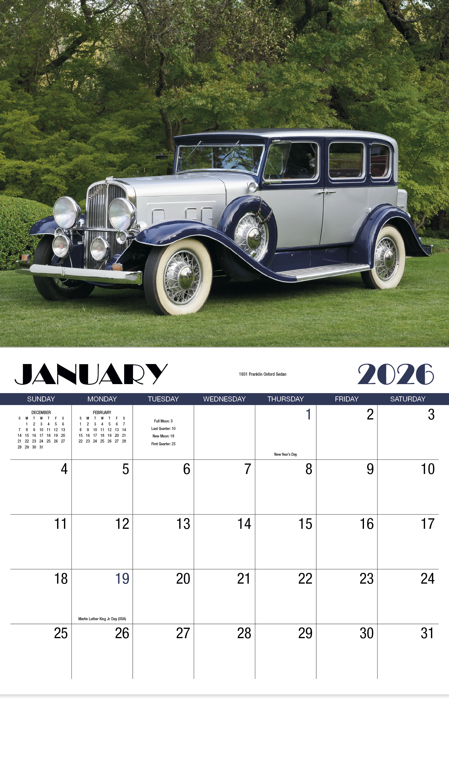 HotLine® Products Classics Appointment Calendar - Stapled 22