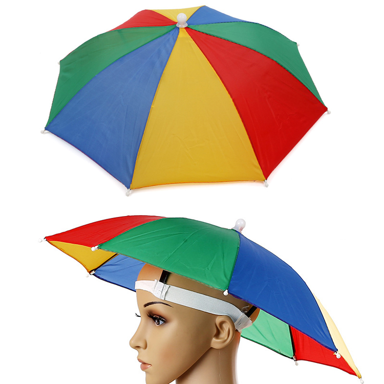 Rainbow Umbrella Hat 2