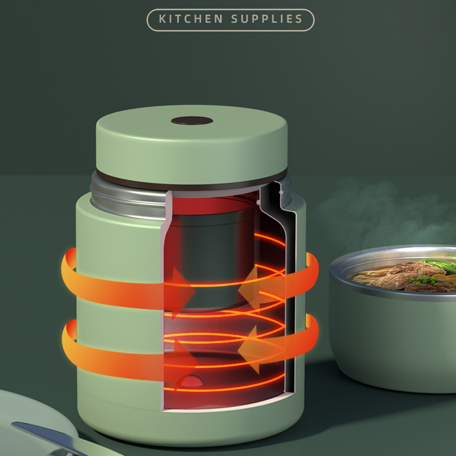 316 stainless Steel Multifunctional Food Jar 3