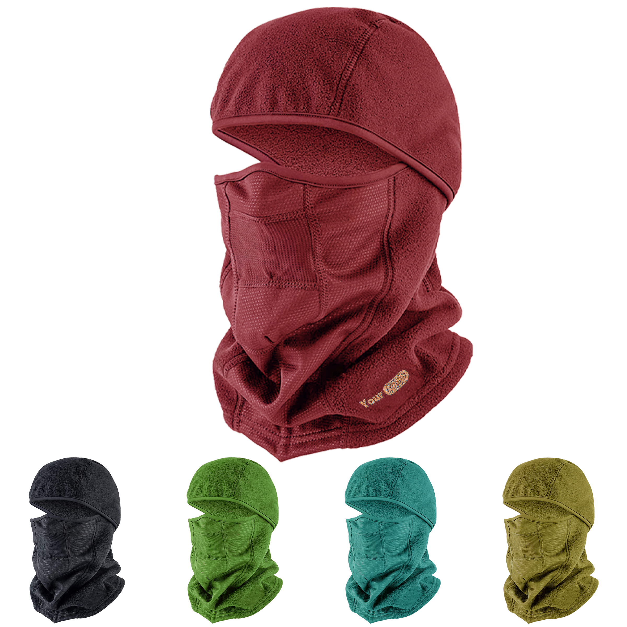 Polar Fleece Multifunctional Balaclava With Breathable Panels For Active Use 4