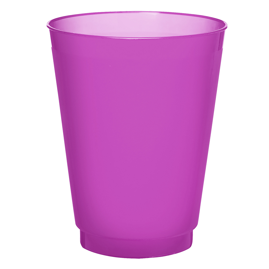 Flexible Frosted Plastic Stadium Cups 16 oz. 9