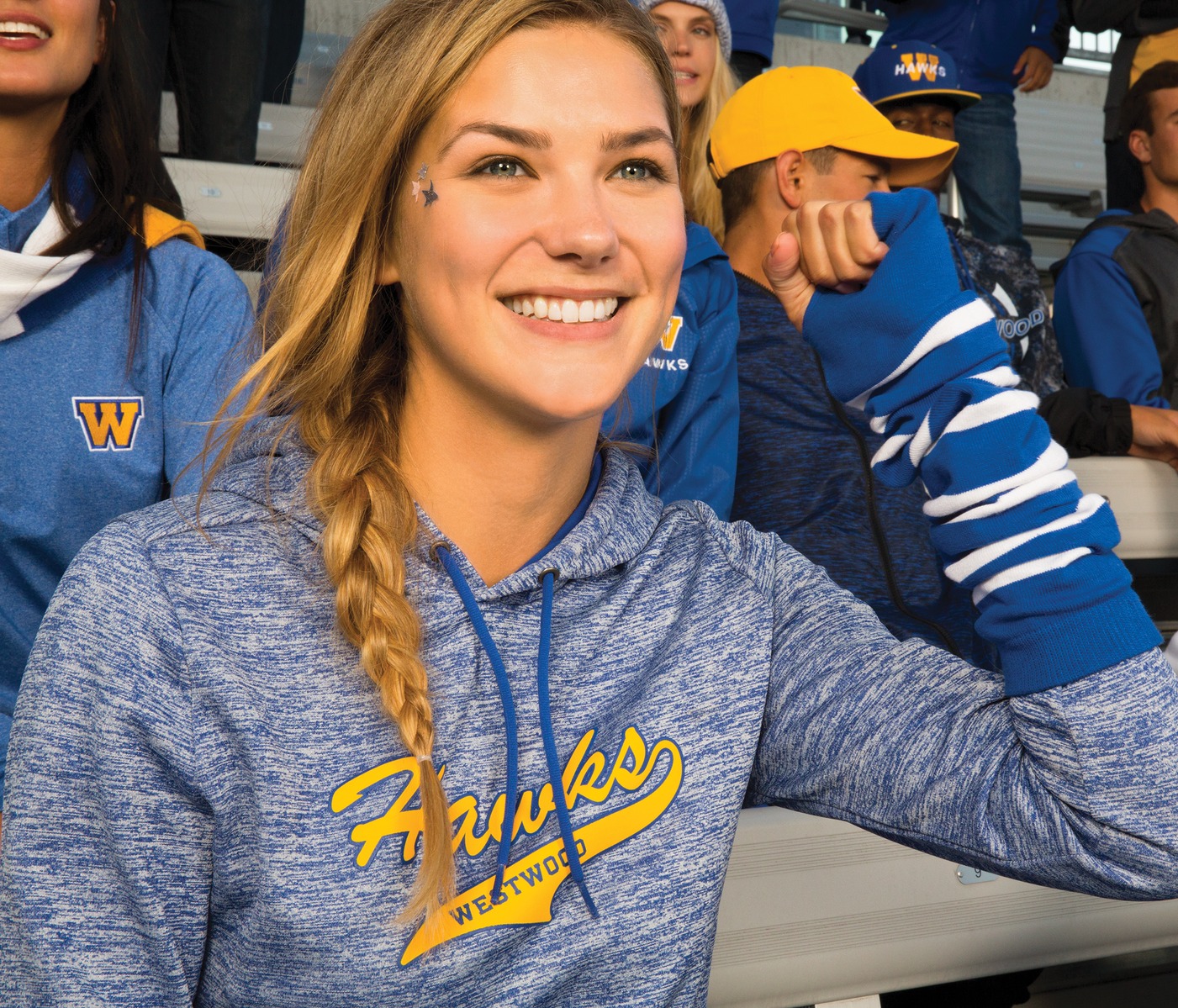 Women's PosiCharge Electric Heather Fleece Hooded Pullover