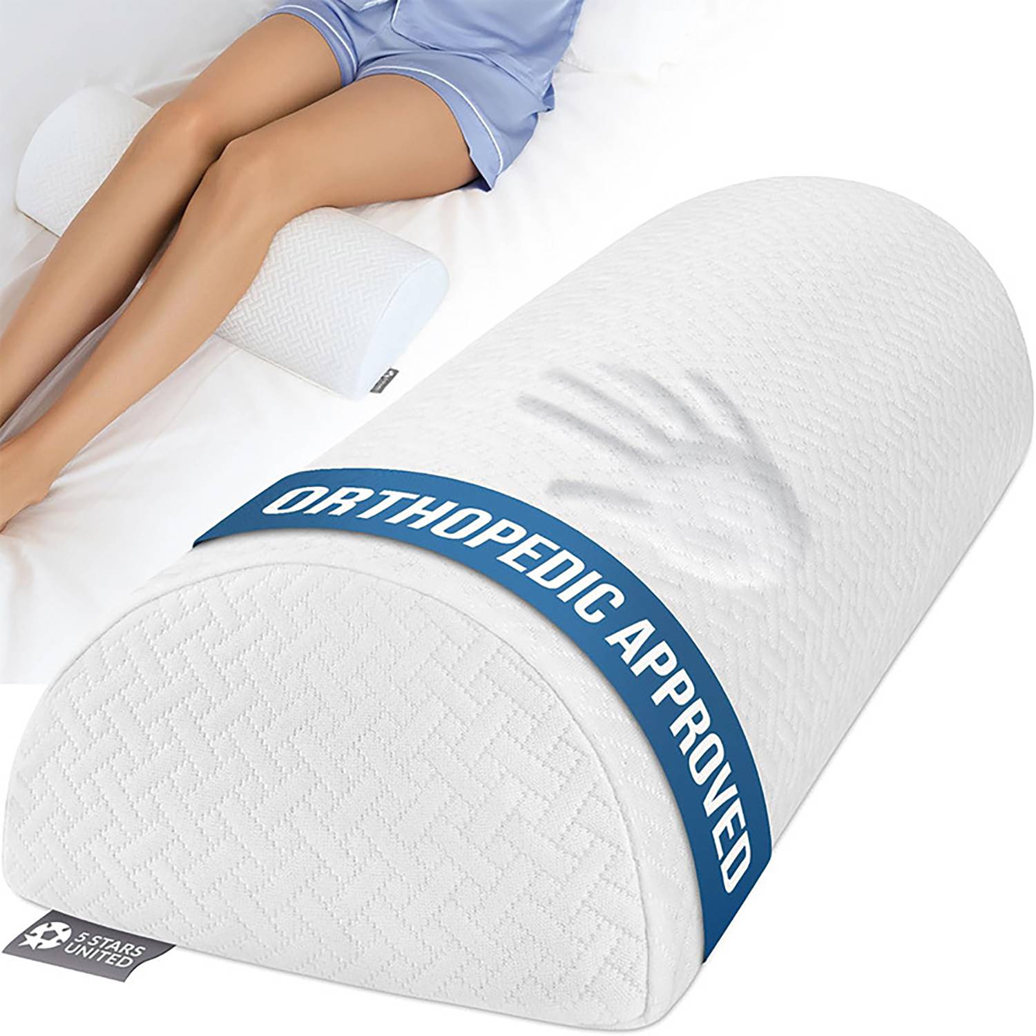 Ergonomic Memory Foam Knee Bolster Pillow 1