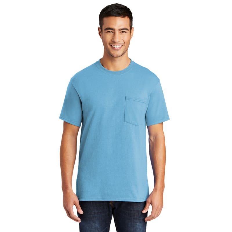 Port & Company Tall Core Blend Pocket Tee. 3