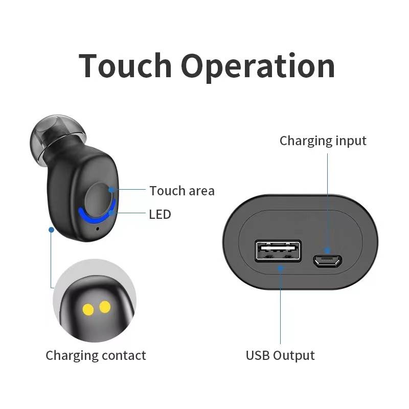 True Wireless Earbuds With Charging Case 3