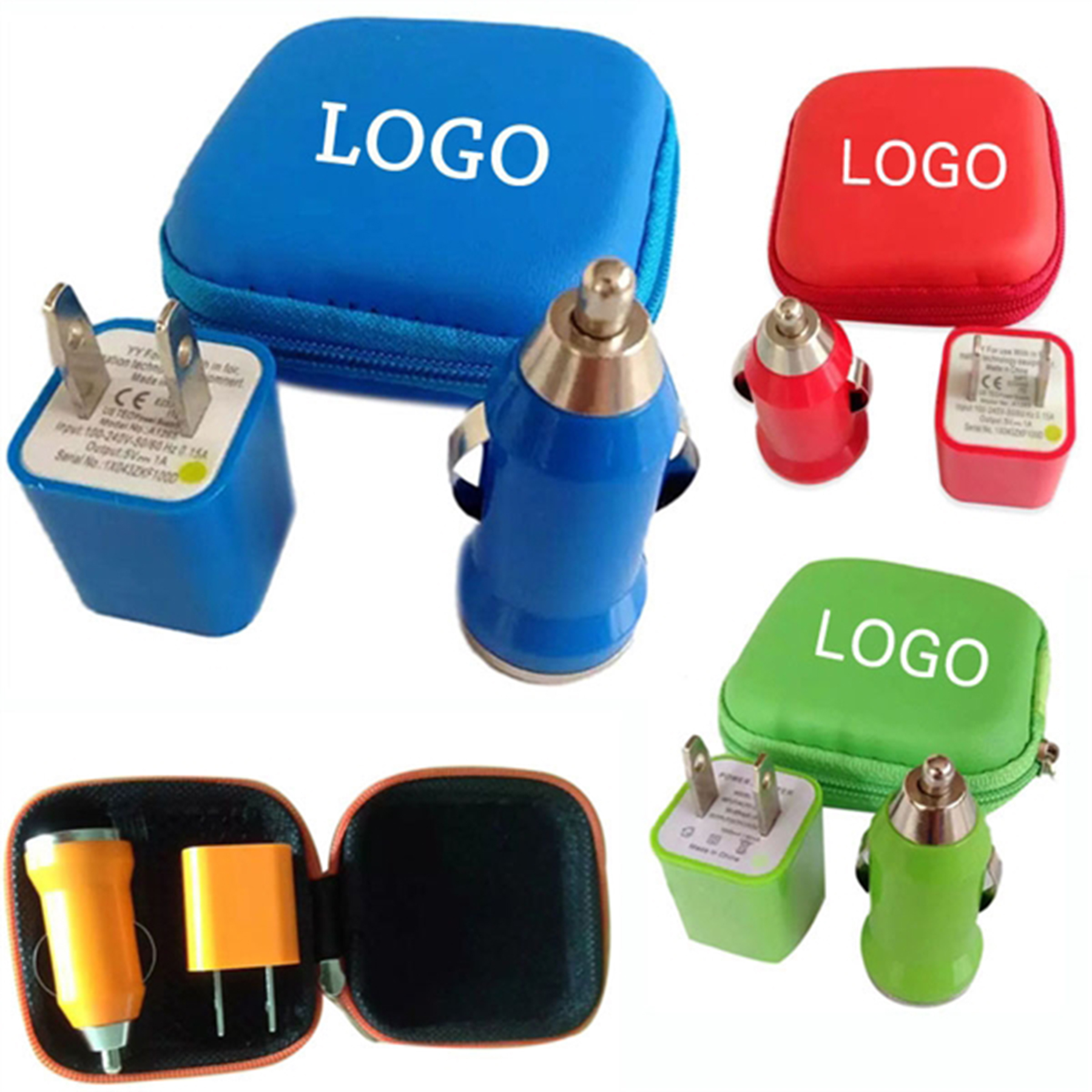 USB Travel Set-Wall Charger & Car Charger Combo 2
