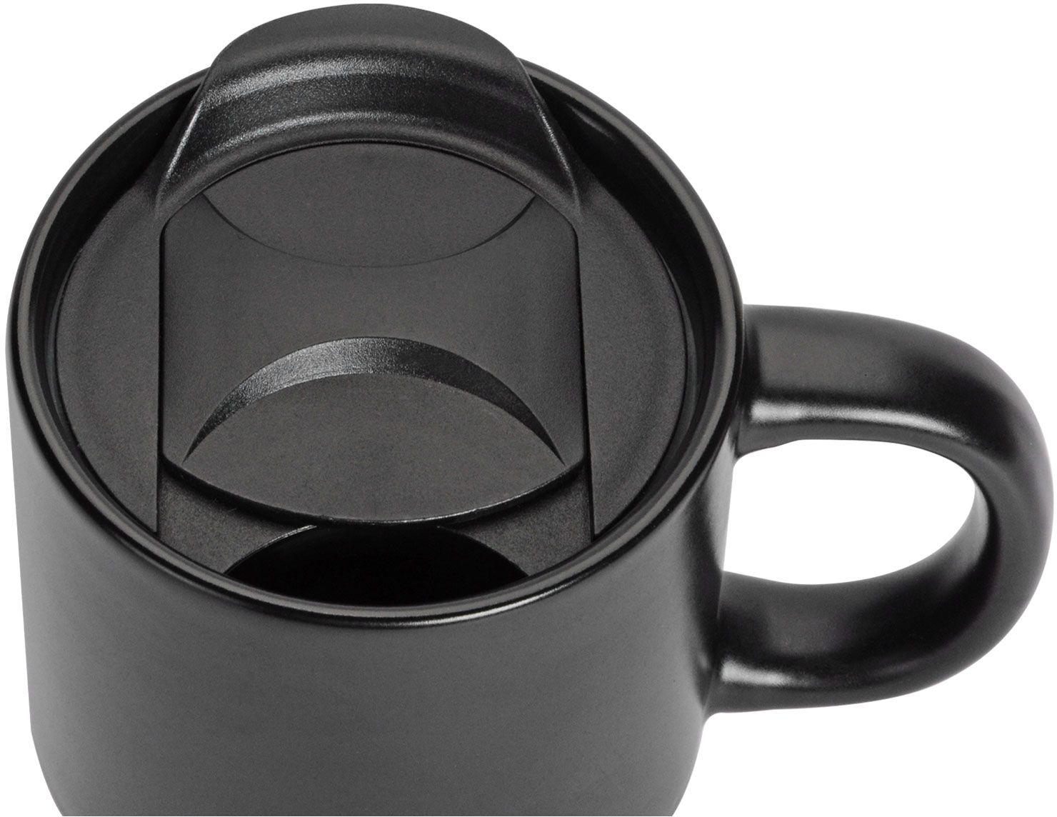 CORK BOTTOM CERAMIC MUG 13 OZ WITH LID 18